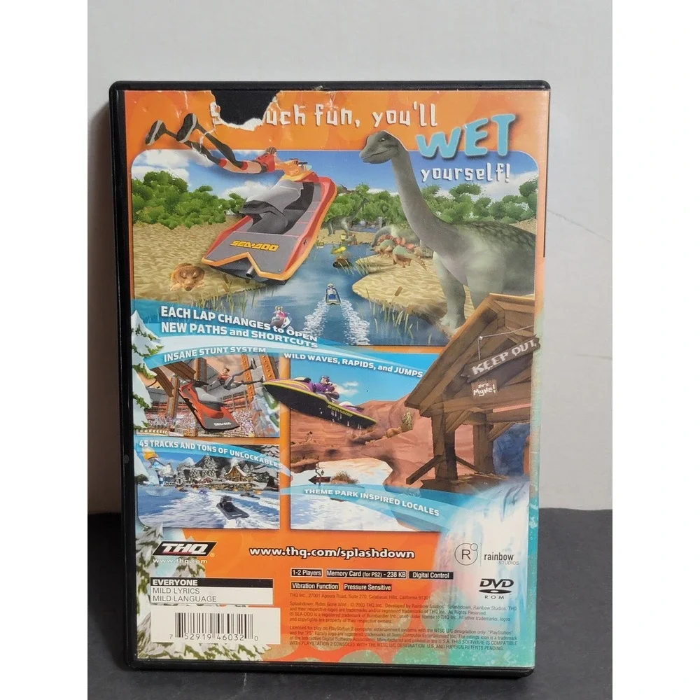 Splashdown: Rides Gone Wild Sony PlayStation 2, 2003 Complete Tested Working